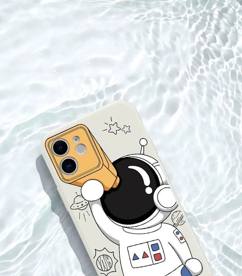Telescope Astronaut Mobile Phone Case Soft Shell 02fbec12 b128 443e b860 df83e4683eba