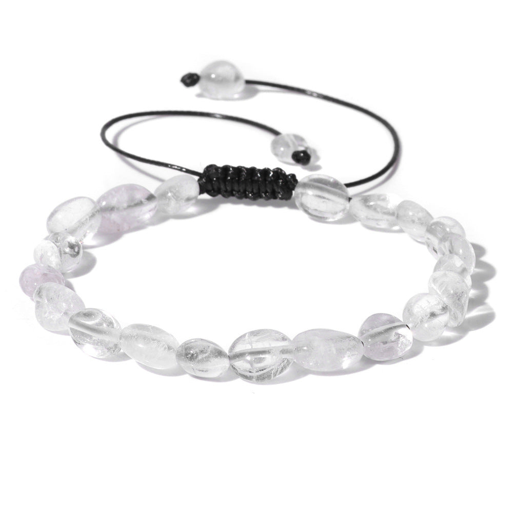 Natural Stone Traveling Irregular Beads Woven Bracelet 031c0540 9d29 4e3f 8cf7 d115125e1479