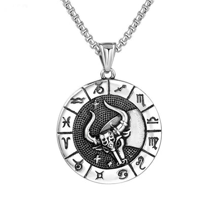 Fashion Stainless Steel Twelve Constellation Pendant 03292093 08ce 4821 98b2 4495d75c11e7