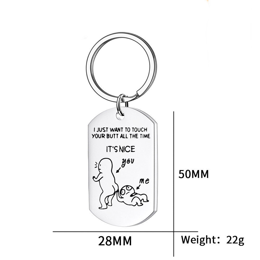 Stainless Steel Military Tag Keychain Jewelry Pendant 0329e6b8 1aea 445c 9ba9 d724db553068