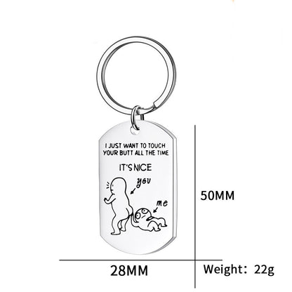 Stainless Steel Military Tag Keychain Jewelry Pendant 0329e6b8 1aea 445c 9ba9 d724db553068