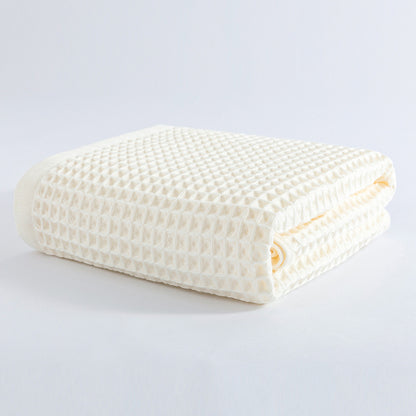 Soft Absorbent Honeycomb Bath Towel Pure Cotton 70X140cm 033e9858 25bf 442b 8815 17eba8925b89