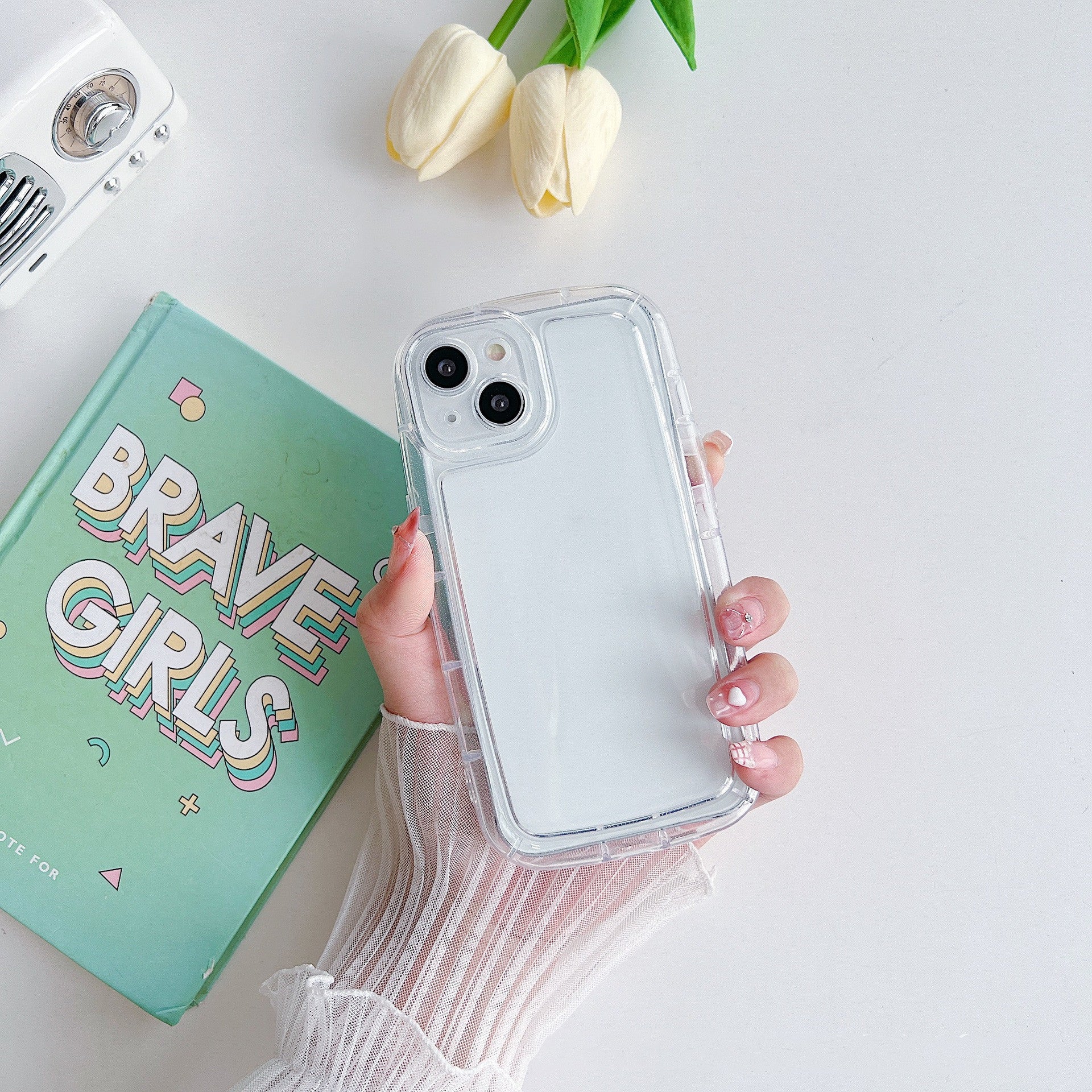 Applicable Soap Phone Case Transparent Soft Shell Fine Hole 0347ae7a c616 426e 9120 81da1450a17e