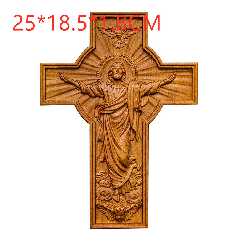 Handicrafts Ascending Wooden Cross Home Church Wood Carving 03584488 6c2d 4a51 8582 079cea72390d