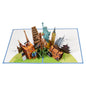 3D Three-dimensional Travel Card Handmade Card Paper Carving - HD Wireless Product #7