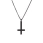 Titanium steel smooth cross necklace pendant 036fce4f da20 4788 89e0 cc758340fc71