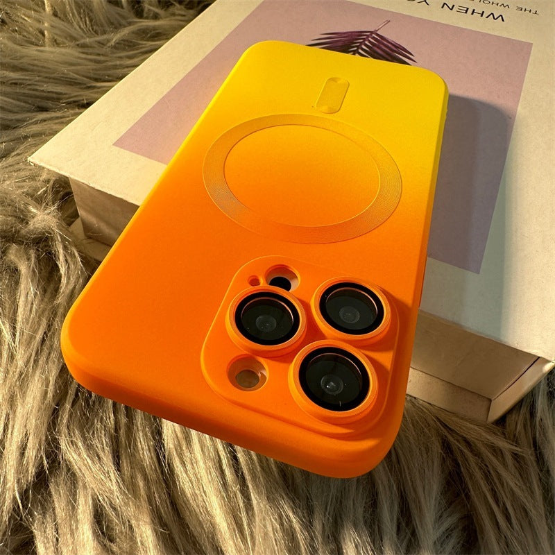 Liquid Silicone Two-tone Gradient Magnetic Phone Case 038a7efd aba2 453a a7da 73750f42d0fd