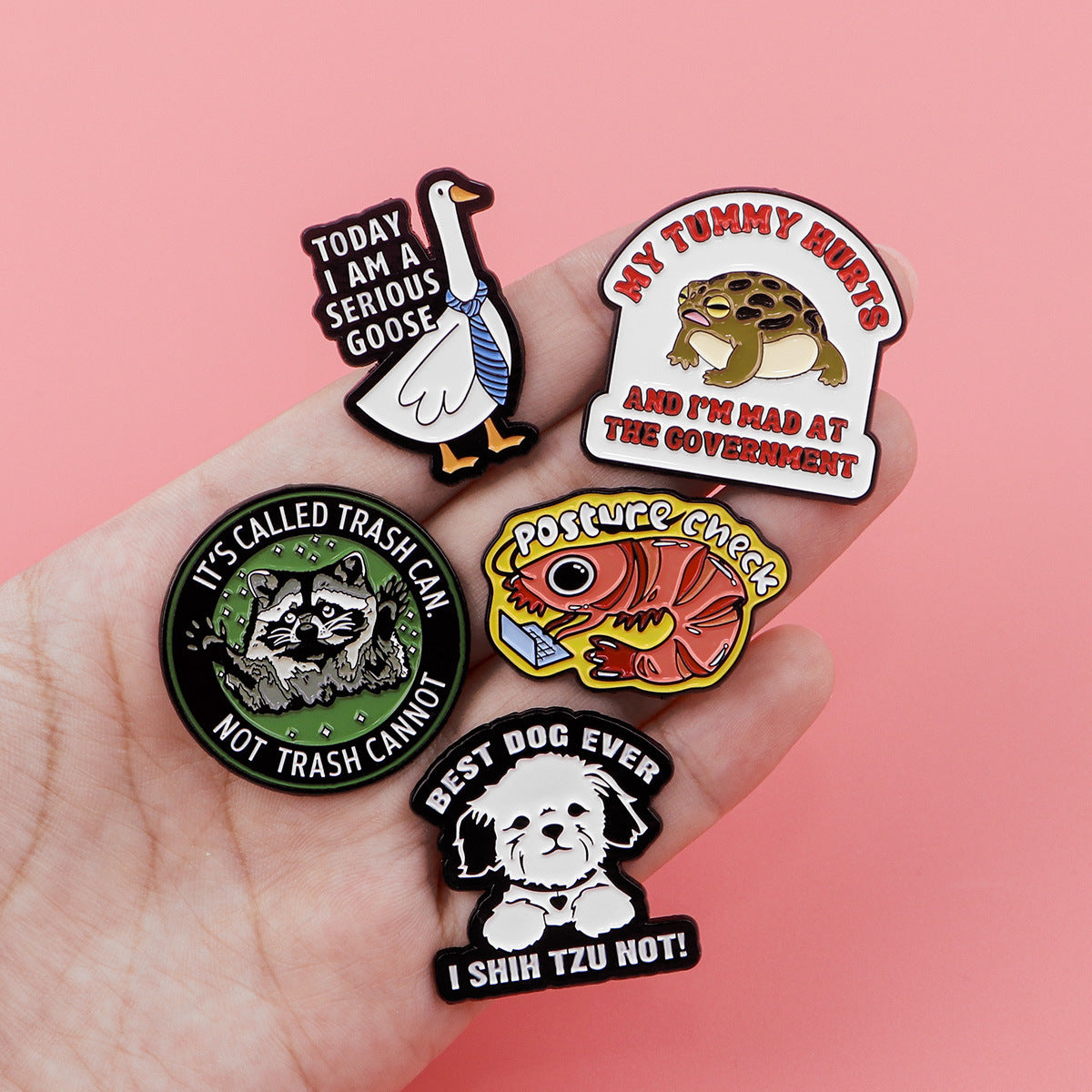 Dog Raccoon Shrimp Goose Frog Animal Brooch 0393d3bc 07b8 4289 bda4 521c1c958f94