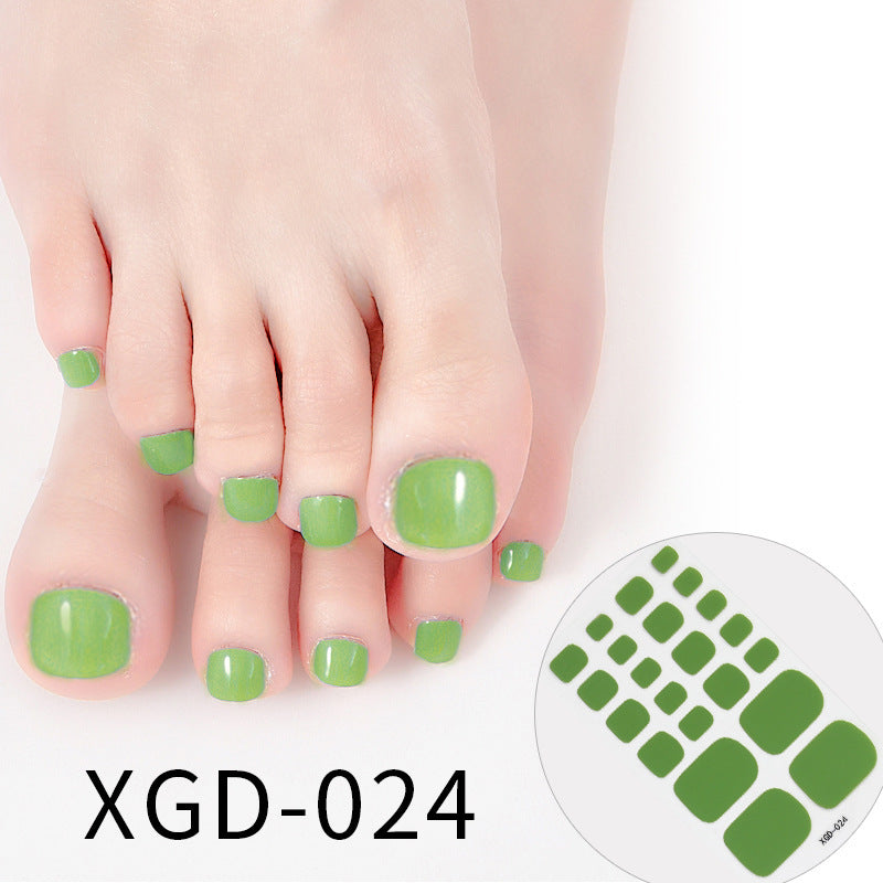 Nail Art Foot Sticker Fashion Solid Color Nail Sticker 0394bee1 f062 4e56 b1e6 9b9c00ed0840