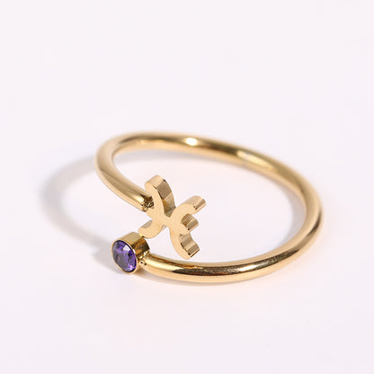 Constellation Symbol Birthstone Ring 039f167d db11 43f9 970f f9c91b961323