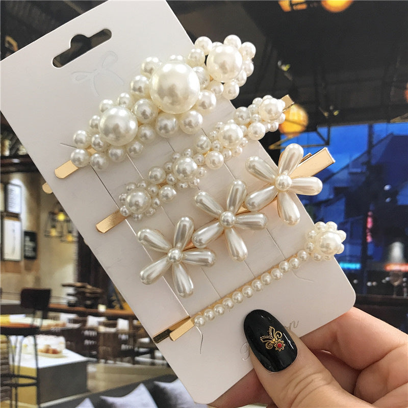 Jewelry Pearl Hairpin Set Retro Handmade Clip 03aacb30 3131 48f2 9a69 7c6c3d433f77