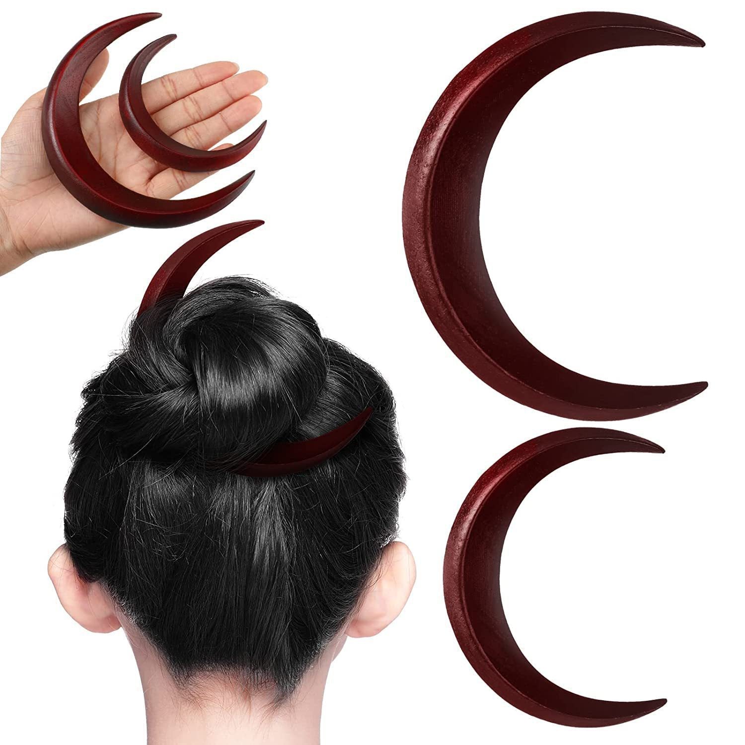 Moon Hairpin Crescent-shaped Hairpin Barrettes 03be415a ae62 4967 8689 3e33680e4e9d