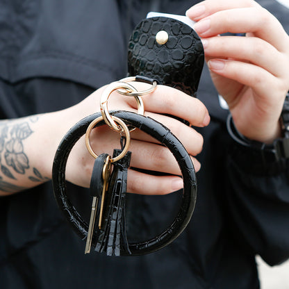 Leather Coin Purse Bracelet Keychain Ornaments PU Tassel Leather Card Bag DIY Wrist 03fda12d 649f 4f8b 905d c7a08c3c2ada
