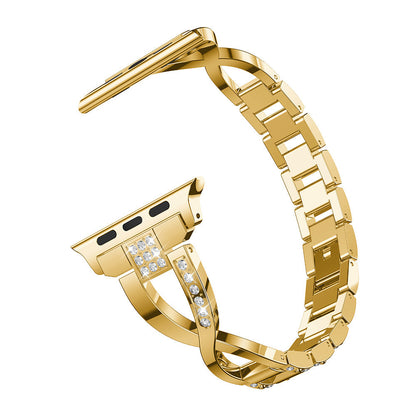 X-shaped Chain Metal Diamond Watch Band 040dcbb0 ab7b 48d9 ac48 15093001f1dc