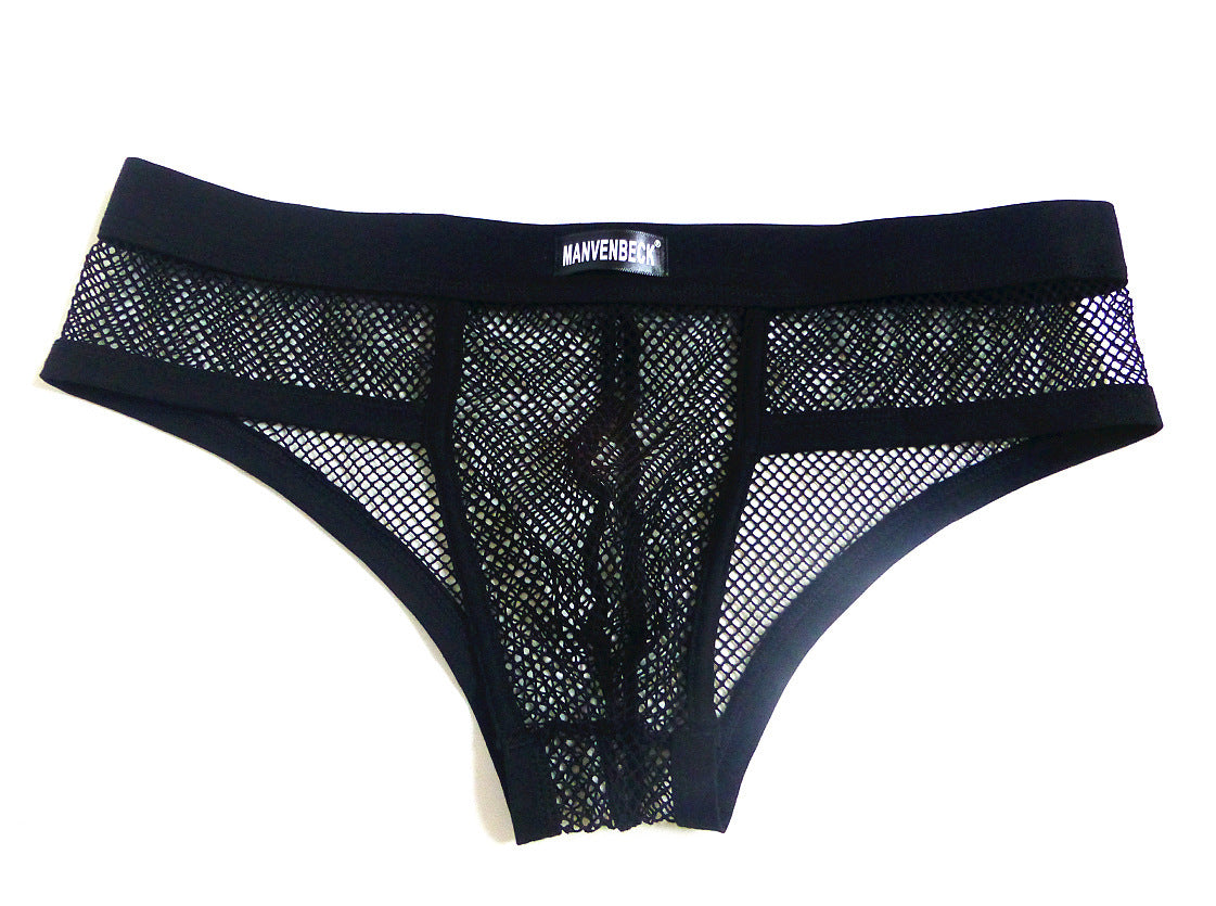 Men's Underwear Transparent Mesh Briefs Low Waist Convex Design Underwear Men 040f4ee6 79cf 4e0b a94b ae2bb5b40e07
