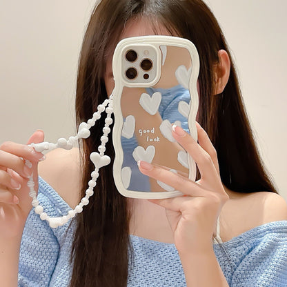 Twisted Edge Mirror White Love Mobile Phone Case Wave 04162610 a48b 405e 9143 387669dd04d8