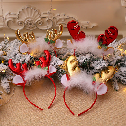 Christmas Decoration Supplies Antlers Bell Head Buckle 0430ae49 9433 422c 9773 35f0004be5bb
