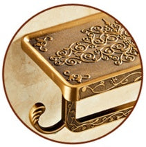 Antique Carved Alumimum Toilet Tissue Holder Punch-free 044e5051 baa5 40b7 90be 2e67b72c19ce