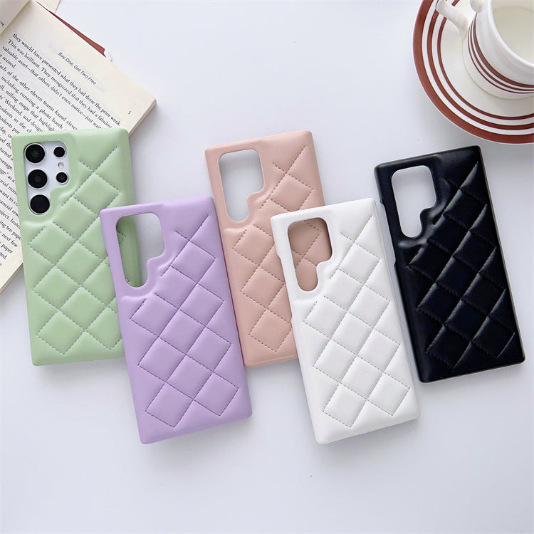 Diamond Plaid Phone Case Leather Phone Protective Case 044f0f48 dcf2 4e10 8125 bdd9d33665ba