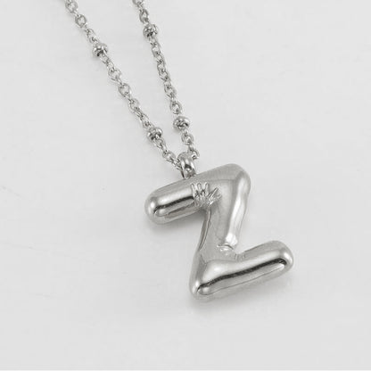Women's Fashion Bubble Letter Pendant Letter Necklace 045169fe 37f8 493f 8537 e068250854bf
