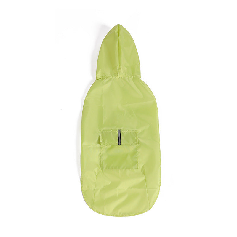 Reflective Large Dog Clothes Windproof When Going Out Hooded Raincoat 046ae1e8 2e43 4601 a86f 082bec73c746