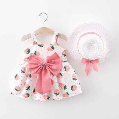 Girl's Straw Hat Skirt With Strawberry Big Bow Suspenders 046ee6f1 ab74 47c6 9b5a dfdebb10ceb3 ff9c3aae 6eee 482d bc65 555c81