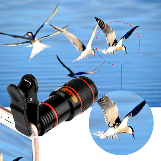 Zoom Mobile Phone Clip-On Retractable Telescope Camera Lens For  Galaxy S3 S4 S5 S6 S7 Edge Phone - 图片 1