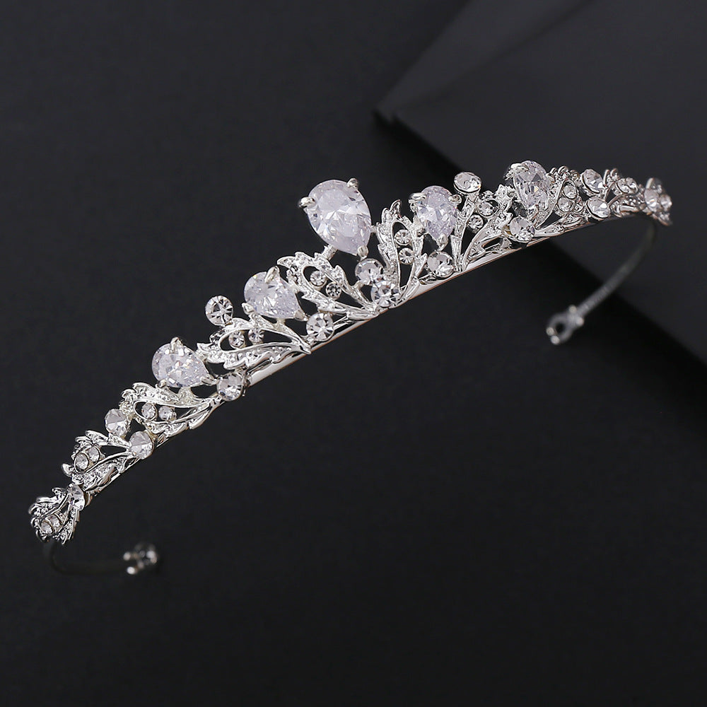 G250 Bridal Alloy Zircon Gaoshi Small Crown Hair Band 04ab326b d5f1 49da baf3 8b9892937a8e