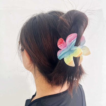 Color Blooming Plumeria Rubra Grip Dopamine Girl Back Head Hair Clip 04c1b523 c4c0 47bc bedc 859afb52708b