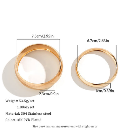 European And American High-grade Exaggerating Heart-shapaed Necklace Fashion Minority Design Stainless Steel Clavicle Chain 0