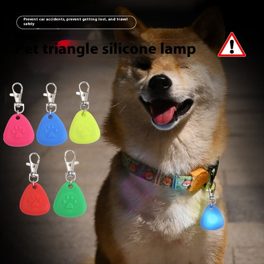 Silicone Triangle Pendant Light-emitting Pendant Pet Supplies Ornaments 04c6e27f f207 4165 a06c 01f659b4a79b trans