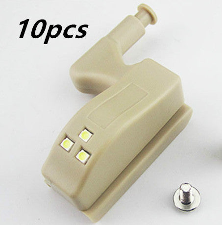 New Hot 10Pcs Unit Cabinet Cupboard Closet Hinge LED Light Lamp Emergency Helpful LED Sensor Light 04e14807 952a 48ca 8026 d3