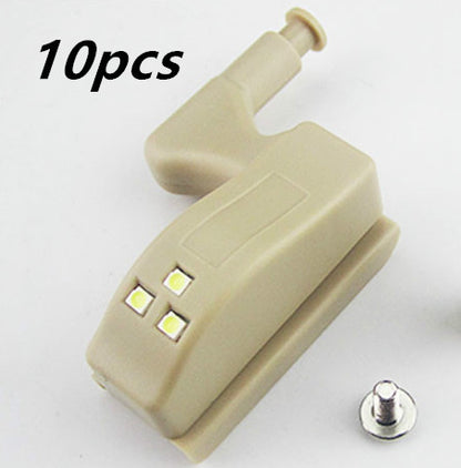 New Hot 10Pcs Unit Cabinet Cupboard Closet Hinge LED Light Lamp Emergency Helpful LED Sensor Light 04e14807 952a 48ca 8026 d3