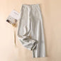 Women's Cotton And Linen Spring And Summer Thin Cropped Simple Casual Pants