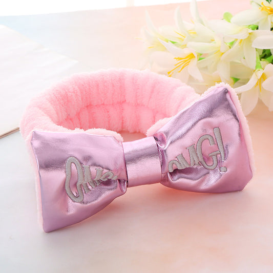 Cute Letters Bow Hair Band Girls Makeup And Face Wash Hair Band 0502a7ca e85e 49f7 ac24 28df58190bf7