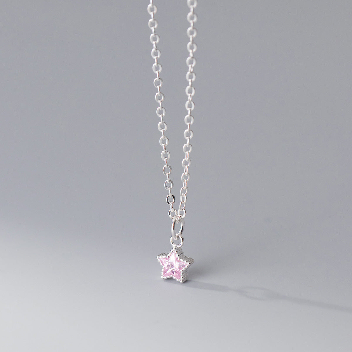 S925 Sterling Silver Diamond Five-pointed Star Necklace Ins Style Design Temperament Neck Jewelry Women 0504c7a1 e840 4d23 97