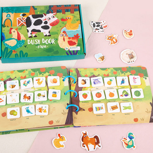 Children's Enlightenment Animal Sticker Book Puzzle Educational Toys Baby Montessori Early Education 050f102f 2c34 48c9 8766 