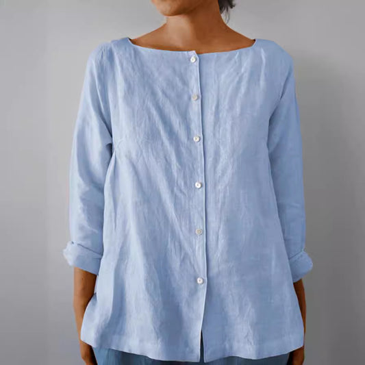 Women's Casual Solid Color Versatile Shirt
