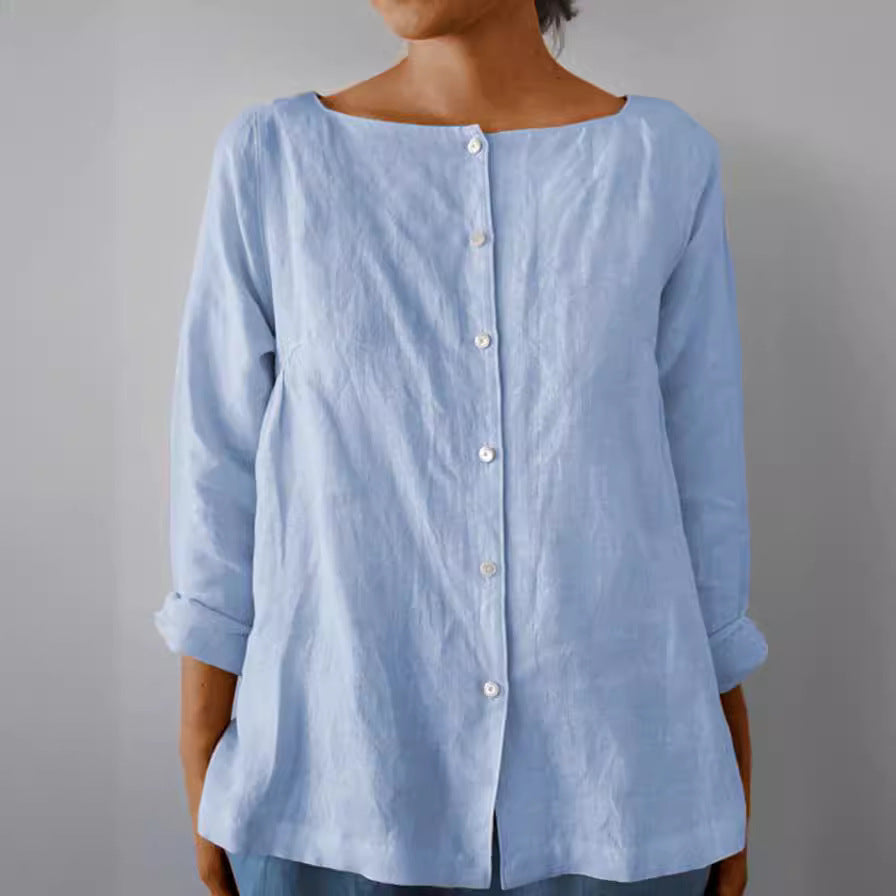 Women's Casual Solid Color Versatile Shirt