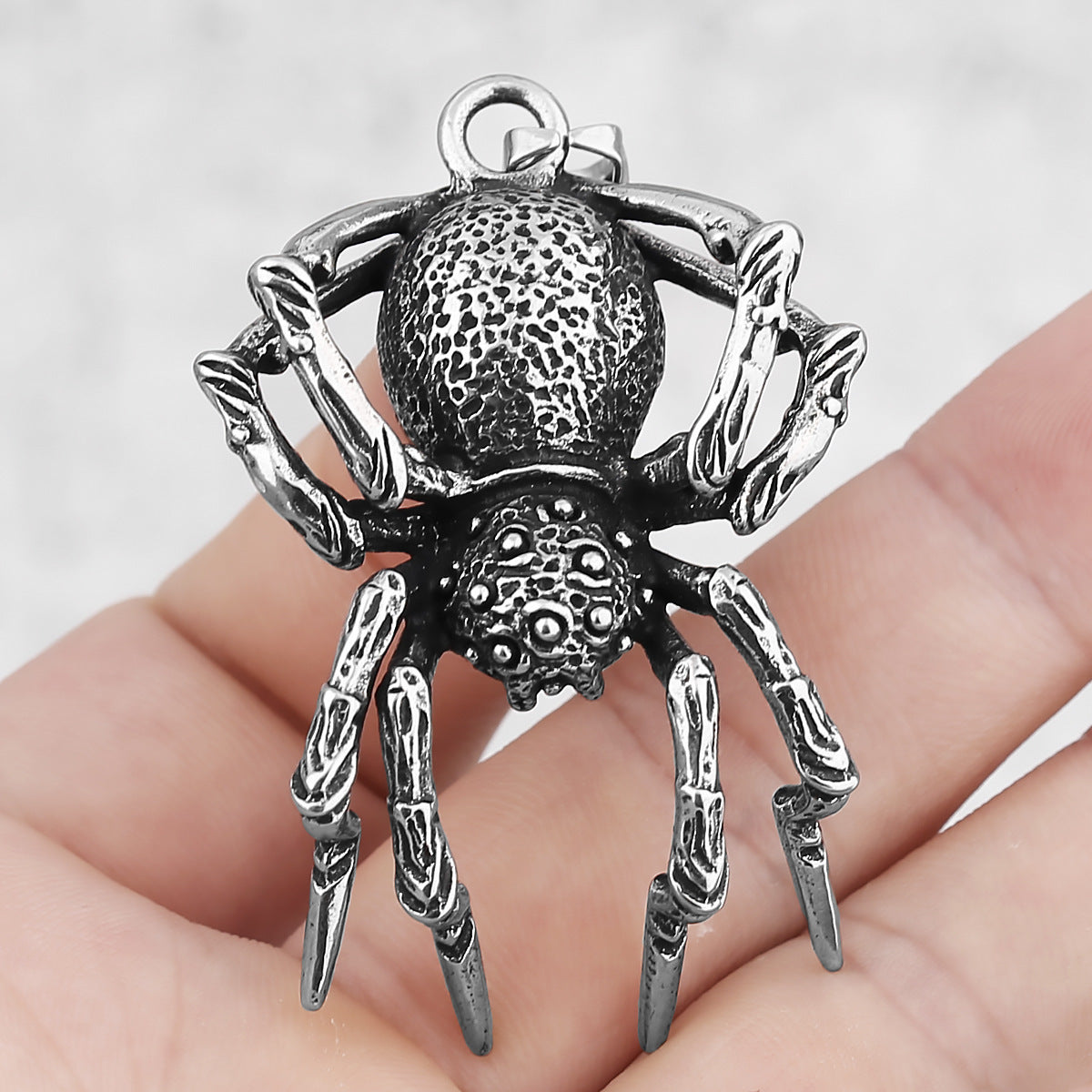 Spider Titanium Steel Pendant Vintage Animal Unisex 0514e5d4 0a10 4ead 9239 795e2ce03429