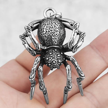 Spider Titanium Steel Pendant Vintage Animal Unisex 0514e5d4 0a10 4ead 9239 795e2ce03429
