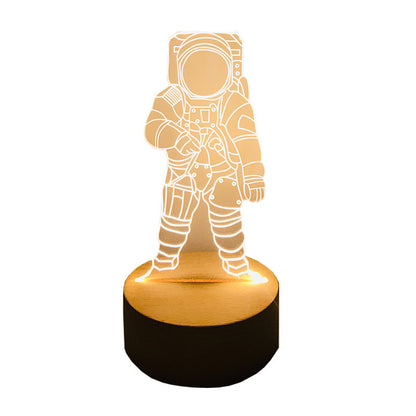 Spaceman Astronaut Small Night Lamp Children's Room Bedroom Bedside Lamp LED Charging Dimming Birthday Gift For Boy 051f6ffb 