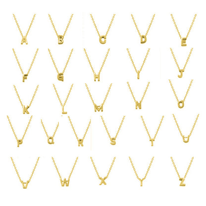 Fashion 26 Initial Letter Necklace Women's Clothing Pendant 052077e1 ce8f 4618 a7e4 d63a1937602c