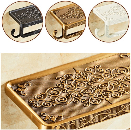 Antique Carved Alumimum Toilet Tissue Holder Punch-free 05591b69 8139 4435 8d3e 5a14d7bb883b
