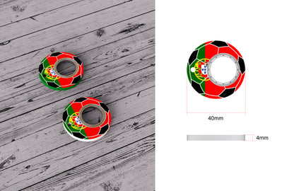 Creative Football World Cup Fidget Spinner Toy Keychain Hand Spinner Anti-Anxiety Toy Relieves Stress Finger Spinner Keychain