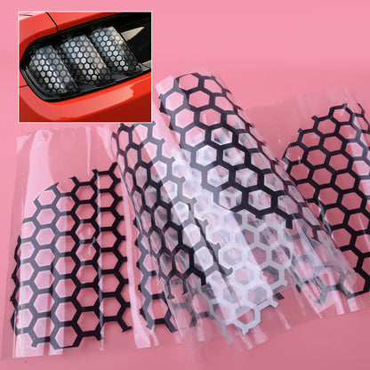 6pc Sets Of Honeycomb Car Rear Tail Light Decorative Stickers - HD Wireless Product #1