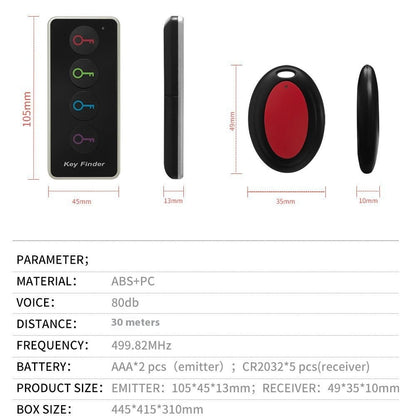 Wireless Key Locator One-to-four Locator 05723b7e 6649 4308 983e e576c8fec452