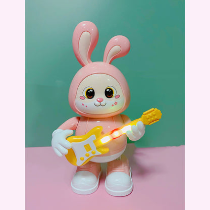 Electric Adorable Rabbit Guitarist Rabbit Coax Light Music Singing Dancing Children's Toy 057363e8 9f25 4014 a99b 411e7356e3d