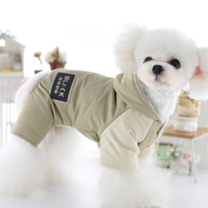 Pet Dog Clothes Shoulder Cap Four-legged Pet Clothing Hooded 057802ff a04f 4452 9984 6ed4249d3290