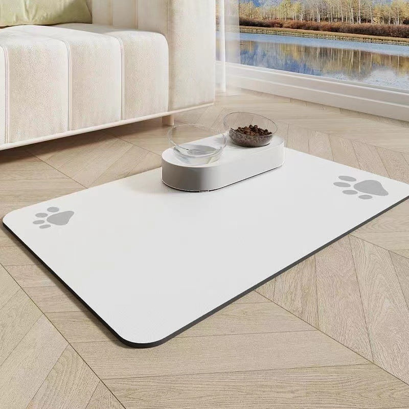 Pet Diatom Ooze Floor Mat Dogs And Cats Eating Mat Spill-proof Waterproof Quick-drying Placemat 057d9903 9786 4403 a10f df350